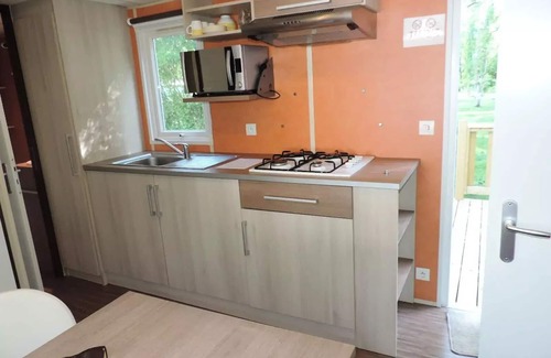 Illiers-Combray Casa | Camping Le Bois Fleuri *** - Casa móvil 3 habitaciones 4 Personas