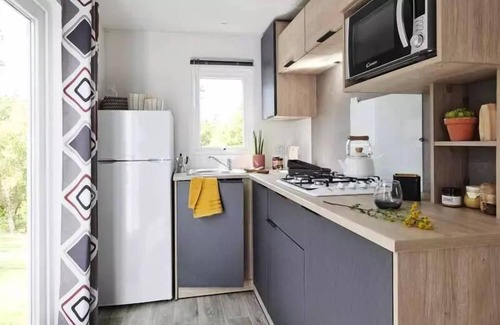 Balleroy Casa | Campsite Le Clos de Balleroy *** - Mobil Home Lodge 770 Comfort plus 2 bedrooms - 30 m2 + terrace semi covered 5 people