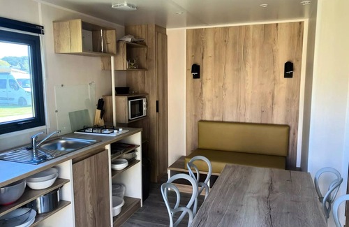 Quettehou Casa | Campsite Le Rivage **** - Mobil home Cabane with bathroom - 2 bedrooms - 4 people