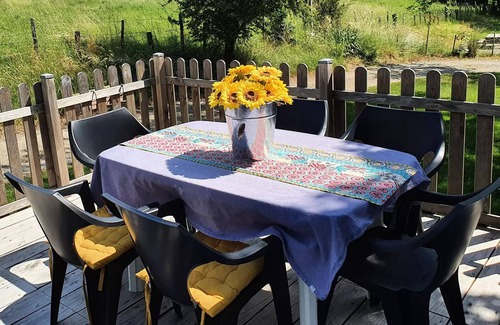 Le Grez Casa | Campsite Les Tournesols *** - Mobilhome Evolution 45m2 (24m2+21m2 terrace) - 2 bedrooms 4 people