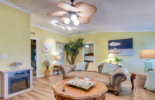 Port Bolivar Casa | Canal-Front Gilchrist Home w/ Pool - Walk to Beach