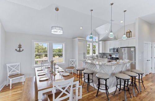Carova Beach Casa | Canalfront 6BR home w/ pool & hot tub on the beautiful 4x4 beaches of Carova!