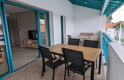 Capbreton Apartamento | Capbreton, next to the port, superb new apartment with large terrace