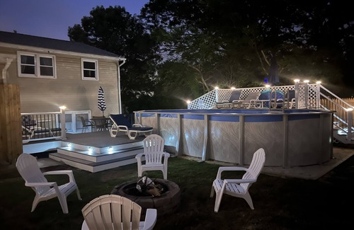 Lower Township Casa | Cape May 4 Bed Pool Oasis,Dog Friendly, Sleeps 10, Outdoor shower + Firepit + EV