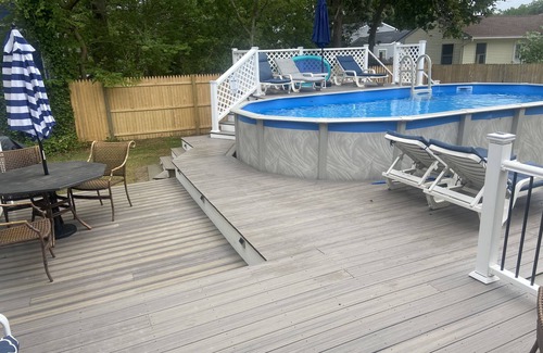 Lower Township Casa | Cape May 4 Bed Pool Oasis,Dog Friendly, Sleeps 10, Outdoor shower + Firepit + EV