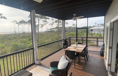 Port St. Joe Casa | Captivating Bay Front home with stunning sunsets New dock/kayak launch in 2025!