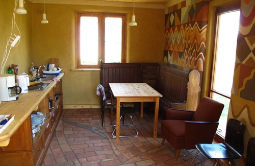Buchberg Cabina | Caravan 2, left side - Caravan in the Wangelin garden with summer kitchen -