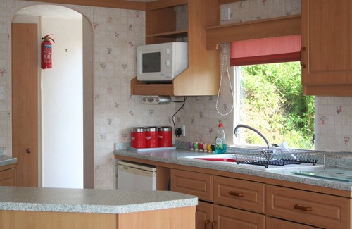 Beddgelert Casa | Caravana propia jardín privado. aparcamiento iluminado, aspecto abierto aislado, vistas a la montaña.