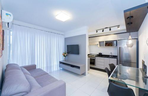 Bombas Apartamento | Cardeal 206B - Aconchegante apartamento na praia de Bombas - 2 dormitórios 5 pessoas - (Consultar serviços de roupa de cama e banho)
