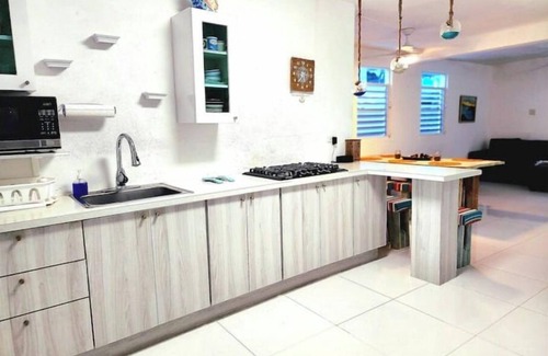 Arroyo Casa | Caribbean Sea Beach Front 1st fl Fisherman Village Boardwalk A/C WiFi BBQ House