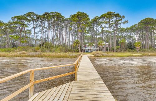 Carrabelle Casa | Carrabelle Retreat with Boat Dock and Views of Gulf!