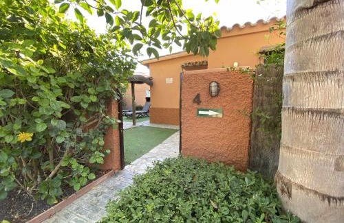 El Palmar Casa | Casa Bungalows con jardín privado y piscina compa
