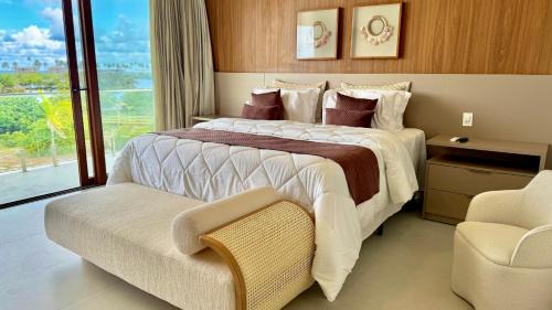 Barra do Jacuipe Casa | Casa com Vista MAR e LAGO em Alphaville Guarajuba