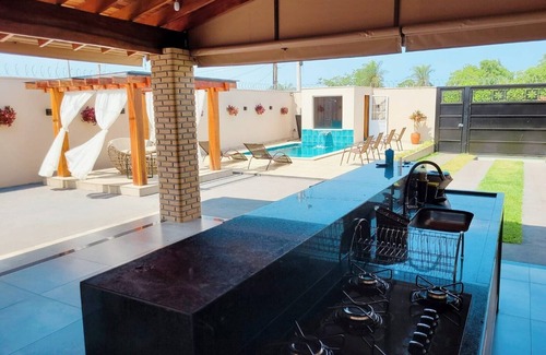 Tanabi Casa | Casa Completa com Área Gourmet, Piscina com Aquecedor Solar e Sauna Seca