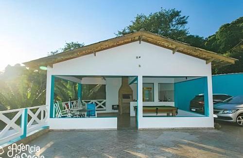 Praia de Borrifos Casa | Casa costeira com vista e área gourmet no Borrifos