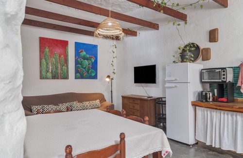 Galdar Casa | 'Casa Cueva' con vistas a la montaña, terraza privada y jardín privado