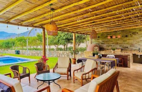 Pachacamac Casa | Casa de Campo Bamboo con Piscina temperada