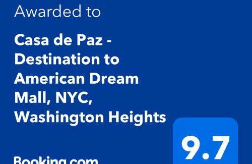 North Bergen Casa | Casa de Paz I - Destination to American Dream Mall, NYC, Washington Heights