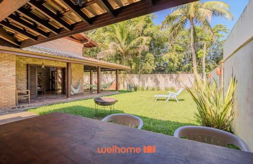 Horto Casa | Casa em Ubatuba com área gourmet e acesso a rio