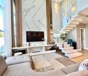 Cachoeira do Bom Jesus Casa | Casa Luxo com piscina a 500 metros da praia