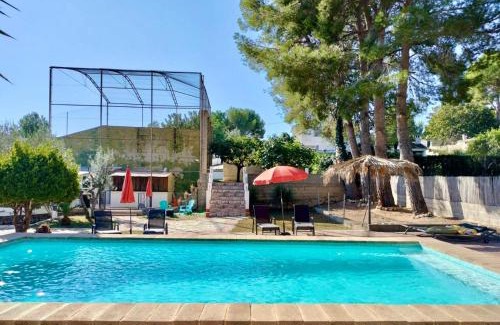 Godelleta Casa | Casa Mas Montanas vakantiehuis met zwembad Max 10-12 pers Vlakbij Valencia
