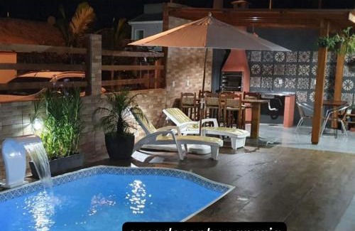 Ponta do Papagaio Casa | Casa na Praia do Sonho com Piscina e Jardim.