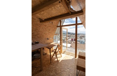 San Juan Cabina | Casa Parásito, TinyHouse sobre terraza privada junto Centro Arte contemporáneo