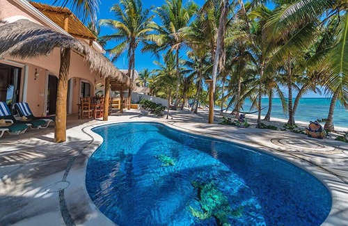 Soliman Bay Villa | Casa Rosa Crystal Sand Exquisite Beach & Pool Minutes from Tulum