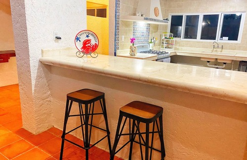 Chuburna Puerto Casa | Casa vaquera de agua salada en la playa