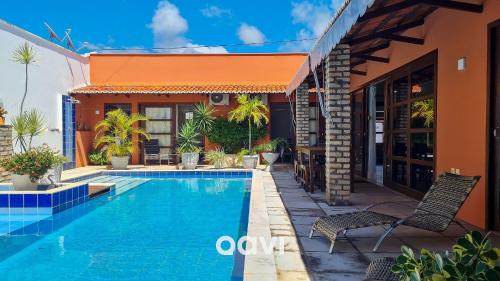Touros Casa | Casa Tropical Com Piscina por Quarto à Vista