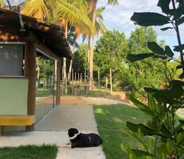 Caravelas Casa | Casa Verde, beira da água com 2 suítes - Mar Doce!