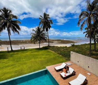 Passo de Camaragibe Casa | Casa Waua | PÉ NA AREIA, rooftop, borda infinita
