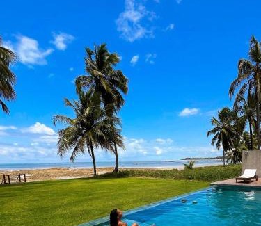 Passo de Camaragibe Casa | Casa Waua | PÉ NA AREIA, rooftop, borda infinita
