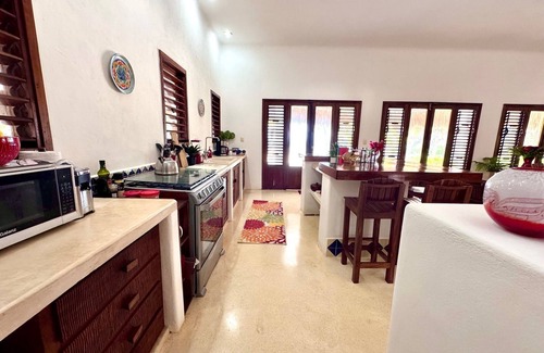 Majahual Villa | Casona Palms-Barefoot Paradise in Private Beachfront 3 Bedroom Villa and Casita