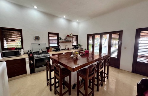 Majahual Villa | Casona Palms-Barefoot Paradise in Private Beachfront 3 Bedroom Villa and Casita