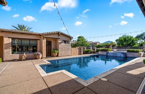 South Scottsdale Casa | Cattletrack Casita - Stylish Studio with Semi-Private Pool & Hot Tub