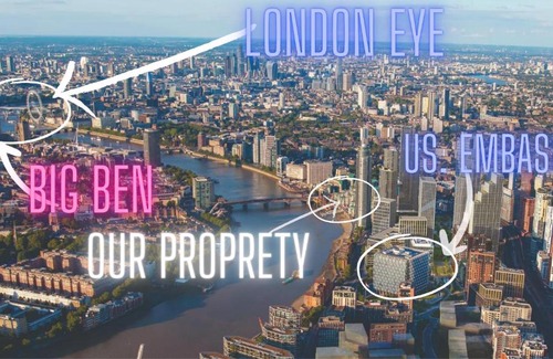 Vauxhall Apartamento | Central LONDON 2 Bedroom US EMBASSY London Eye and Riverside view panoramic balcony