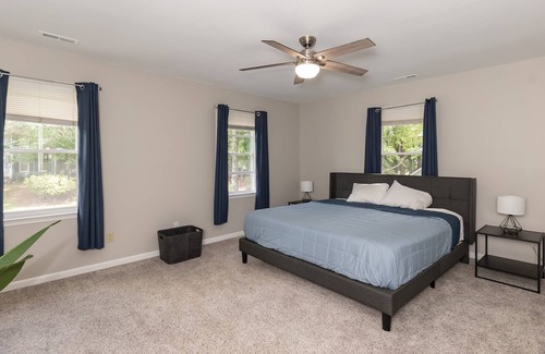 Apex Casa | Centrally located by Cary & Holly Springs with a private serene wooded backyard!