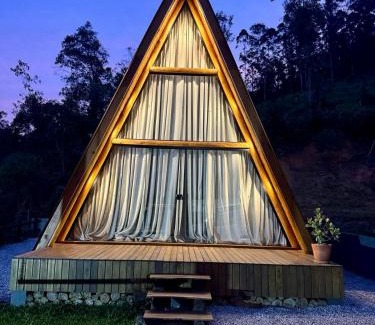 Lauro Muller Chalet De Esquí | Chalé amanhecer Serra do Rio do Rastro