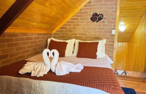 Sao Bento do Sapucai Apartamento | Chalé Embahu com Hidromassagem e Lareira