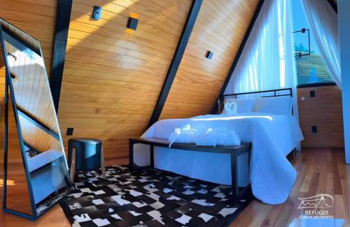 Bom Retiro Chalet De Esquí | Chalé Romântico Serra Catarinense Hidro e Lareira