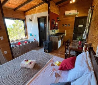 Urubici Chalet De Esquí | Chalés incríveis com banheira de hidromassagem e vista encantadora