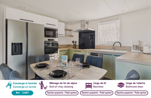 Saint-Gilles-Croix-de-Vie Chalet De Esquí | Chalet con piscina para 4 adultos / 2 niños
