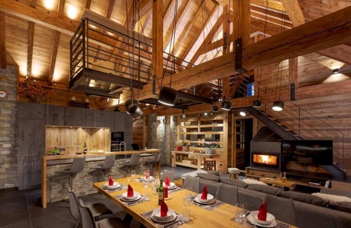 Les Deux Alpes Chalet De Esquí | Chalet, 10m de los comercios, fitness, sauna, terraza, chimenea o estufa a leña, tv, 260m²