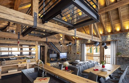 Les Deux Alpes Chalet De Esquí | Chalet, 10m de los comercios, fitness, sauna, terraza, chimenea o estufa a leña, tv, 260m²