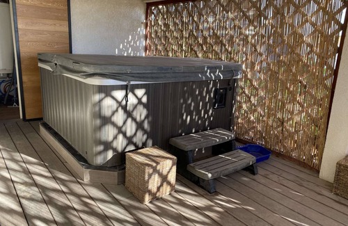 Gruissan Plage Chalet De Esquí | Gran chalet con jacuzzi 1ª línea de mar, en la playa vista al mar 10 p