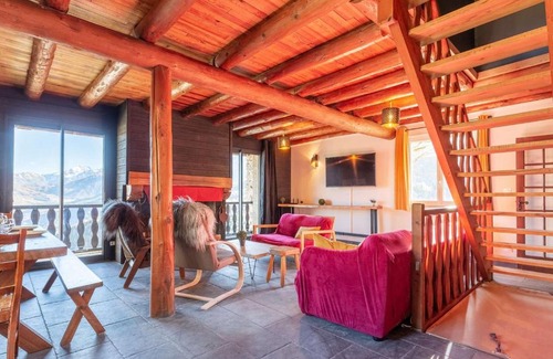 Saint-Lary-Soulan Chalet De Esquí | Chalet authentique à Soulan - Confort moderne, cheminée, brasero et vues superbes - FR-1-296-349
