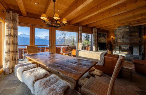 Saint-Pierre-de-Clages Chalet De Esquí | Chalet Chafrebelle - sauna & view