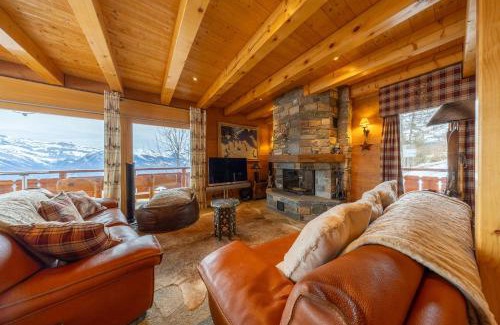 Saint-Pierre-de-Clages Chalet De Esquí | Chalet Chafrebelle - sauna & view