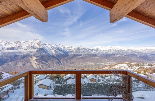 Saint-Pierre-de-Clages Chalet De Esquí | Chalet Ciel Etoilé - vue splendide